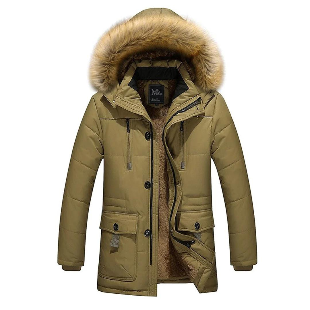 Vilonio | Herren Winter Kapuze Parka Jacke | Warme