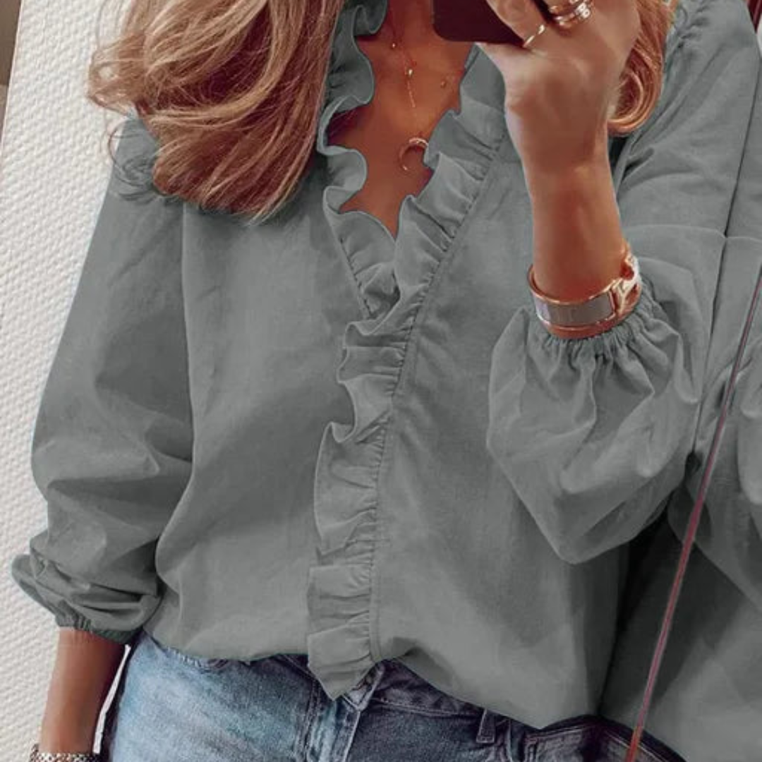 Adelheiden | Feminine Bluse mit Rüschen