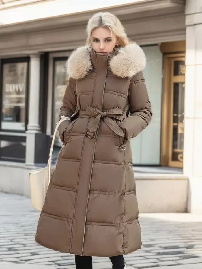 Emmie - Luxuriöser langer Parka-Mantel