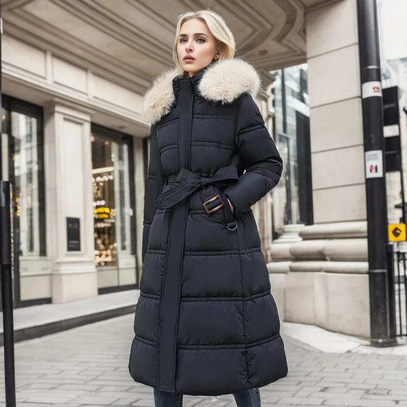 Emmie - Luxuriöser langer Parka-Mantel