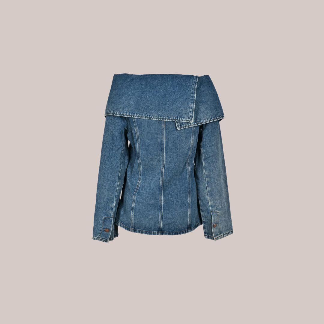 Olivia - Stilvolle Jeansjacke mit Knopfdetails