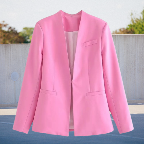 Elegante Frauenblazer in Rosé für Frauen