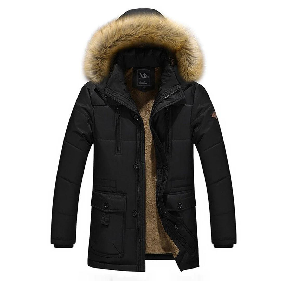 Vilonio | Herren Winter Kapuze Parka Jacke | Warme