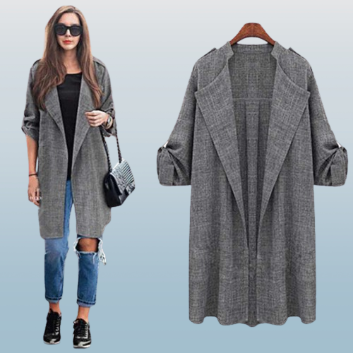 Trenchcoat: Eleganter Strick für Stil im Winter