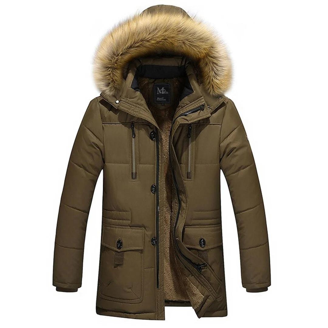 Vilonio | Herren Winter Kapuze Parka Jacke | Warme