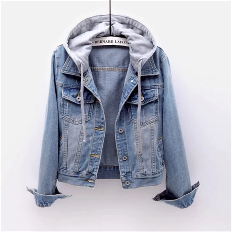 Ila - Denim-Jacke mit Kapuze