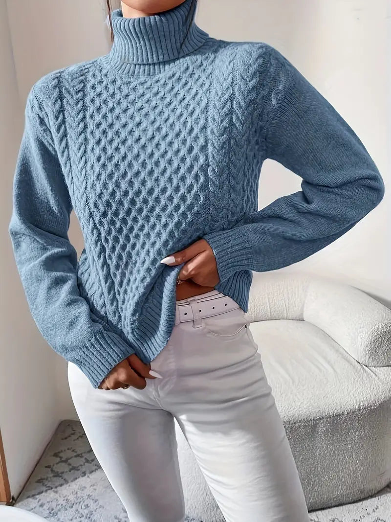 Margarita - Gestrickter Rollkragenpullover für Damen