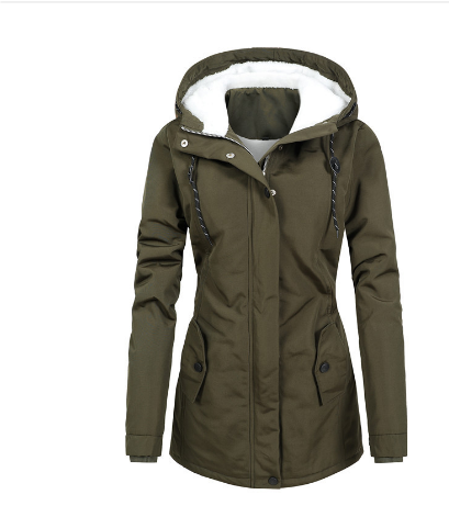 Floren | Damen Kapuze Winter Parka Jacke | Warme