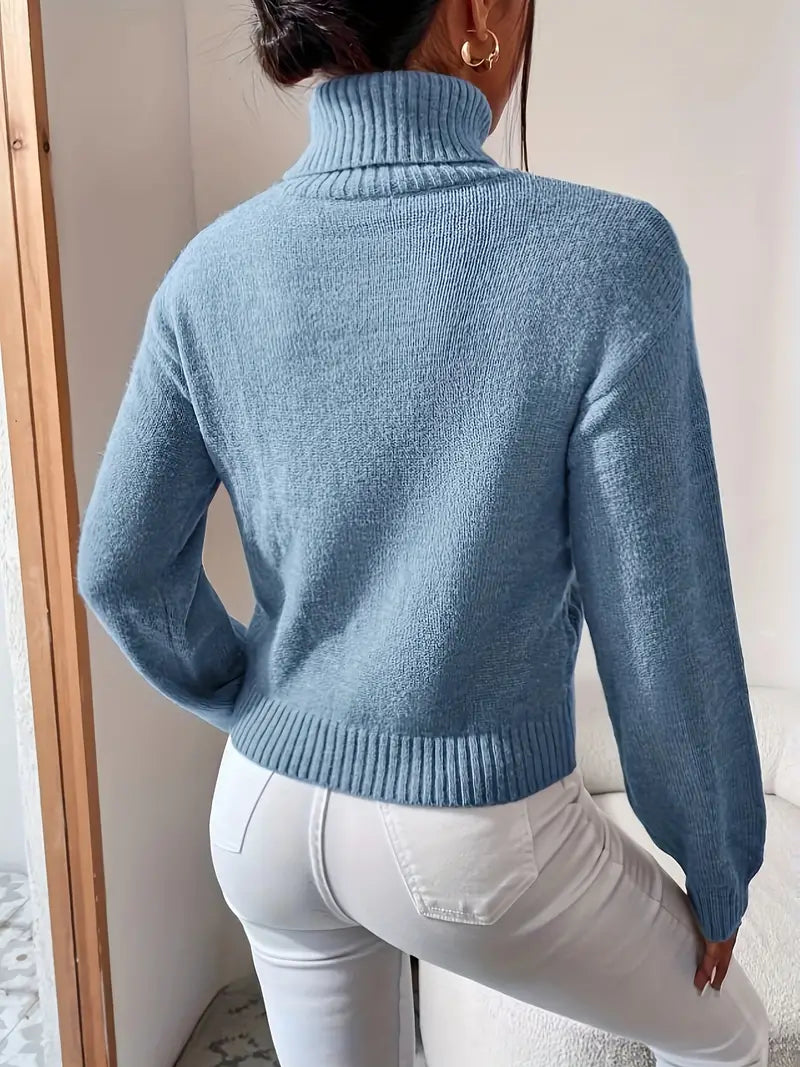 Margarita - Gestrickter Rollkragenpullover für Damen