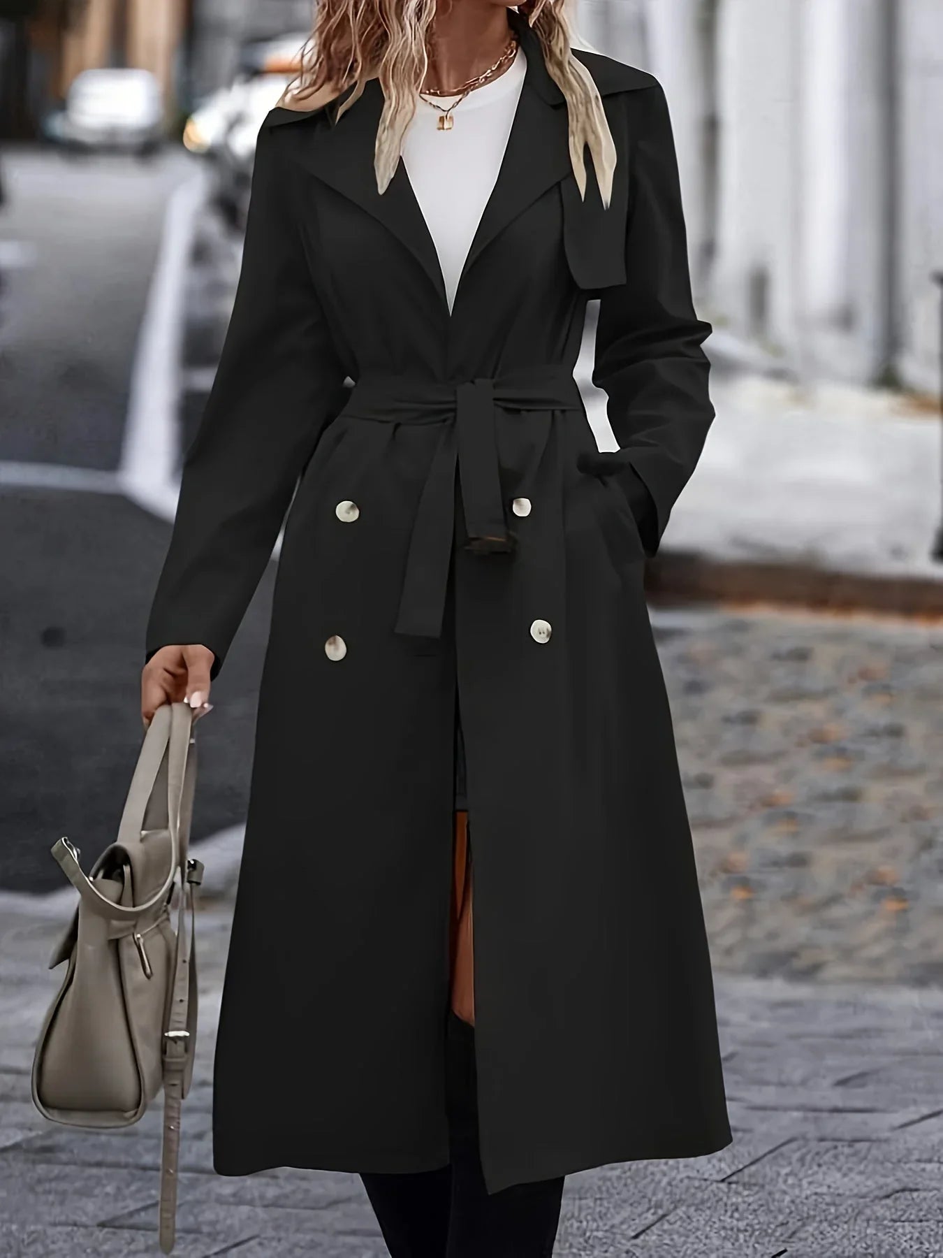 Baning - Klassischer Winter-Trenchcoat für Damen