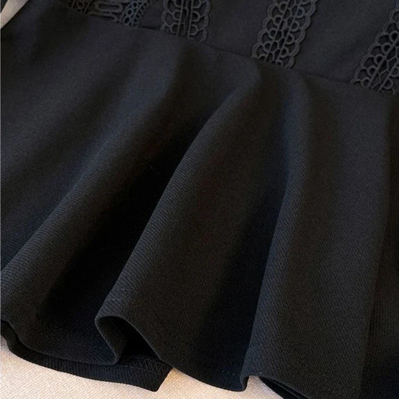 Margaux - Schwarze Spitzenbluse