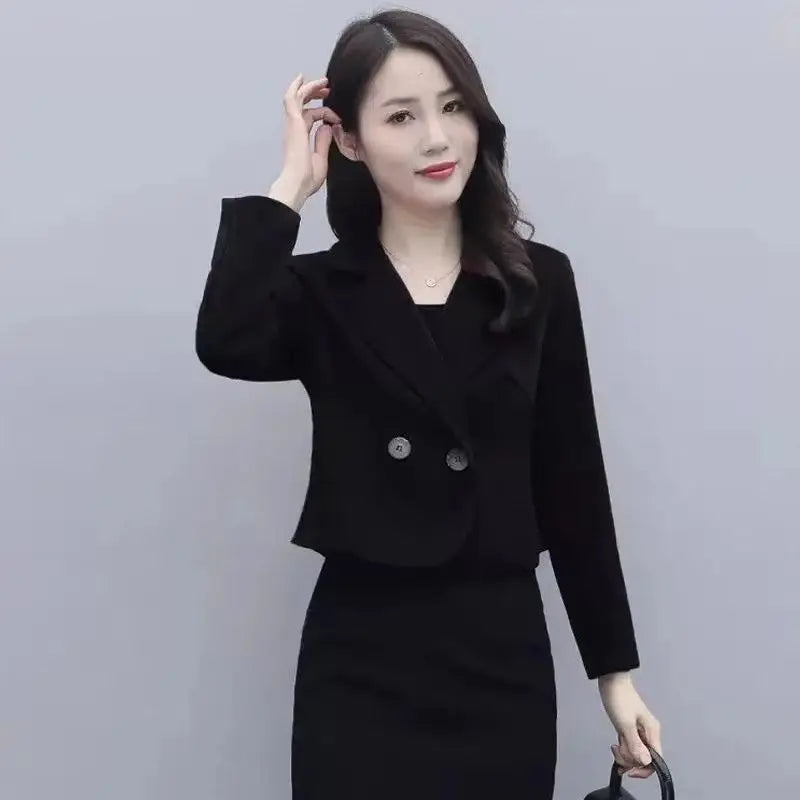 Darleen - Eleganter Damenblazer im koreanischen Stil mit doppelreihigem Design