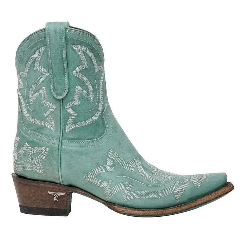 Alberta - Cowboystiefel aus Leder mit Stickerei