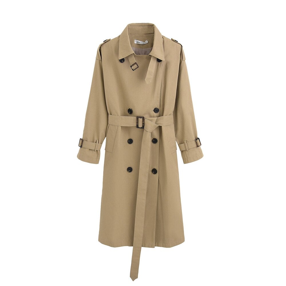 Langer Trenchcoat für Damen