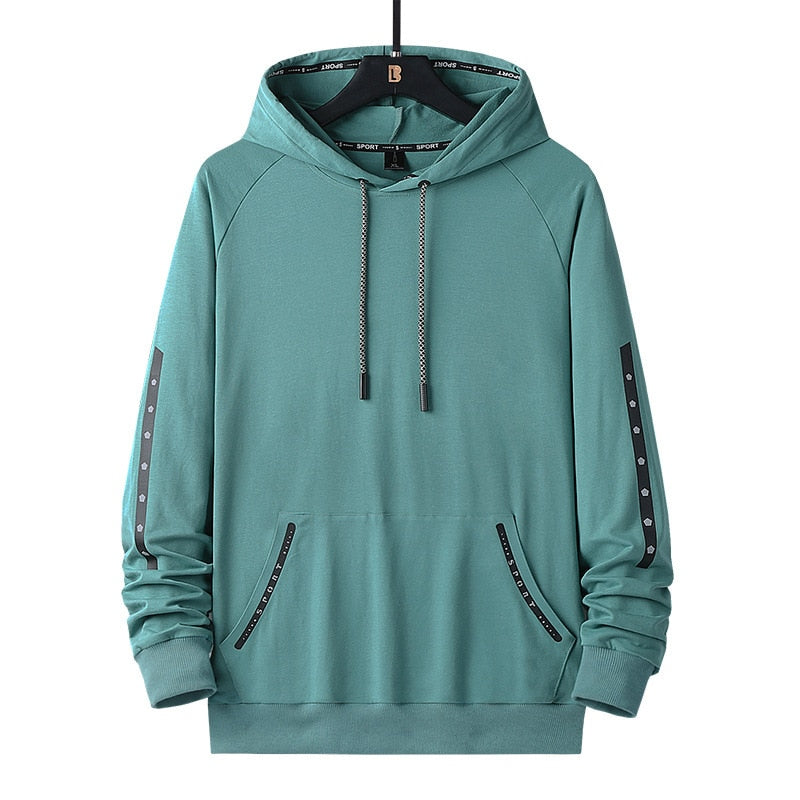 Herren-Kapuzenpullover mit schwarzem Rand