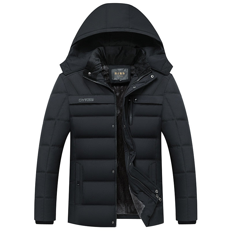 Herren Winterjacke mit Kapuze