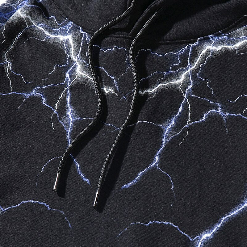 Herren-Hoodie mit Blitzmotiv