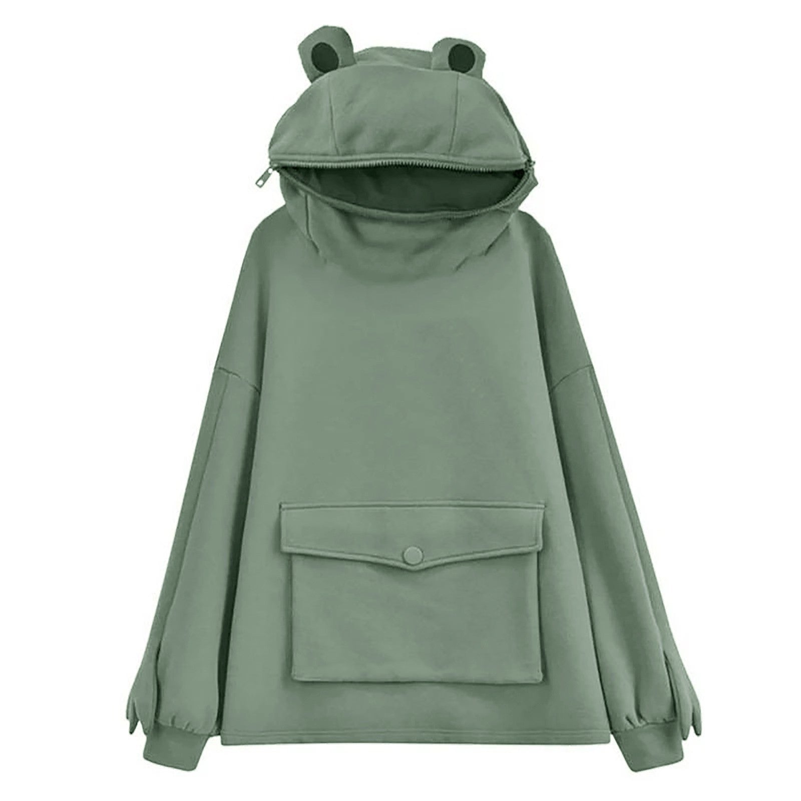 Damen-Hoodie mit Froschmotiv