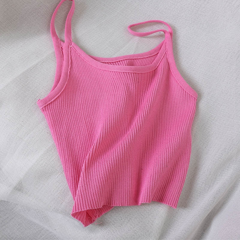 Damen Tanktop aus Rippmaterial