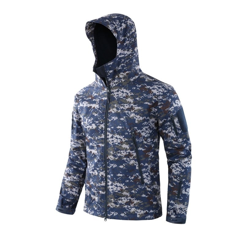 Regenjacke mit Camo-Muster für Herren