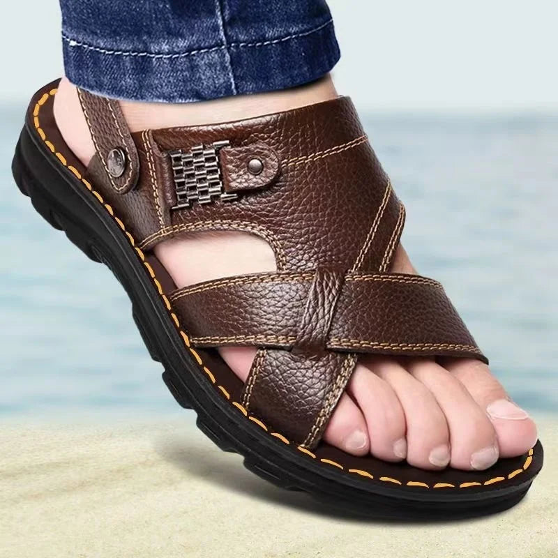 Adan - Wasserdichte, rutschfeste Sandalen aus echtem Leder