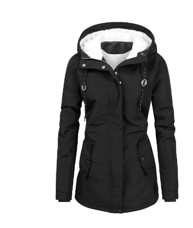 Floren | Damen Kapuze Winter Parka Jacke | Warme