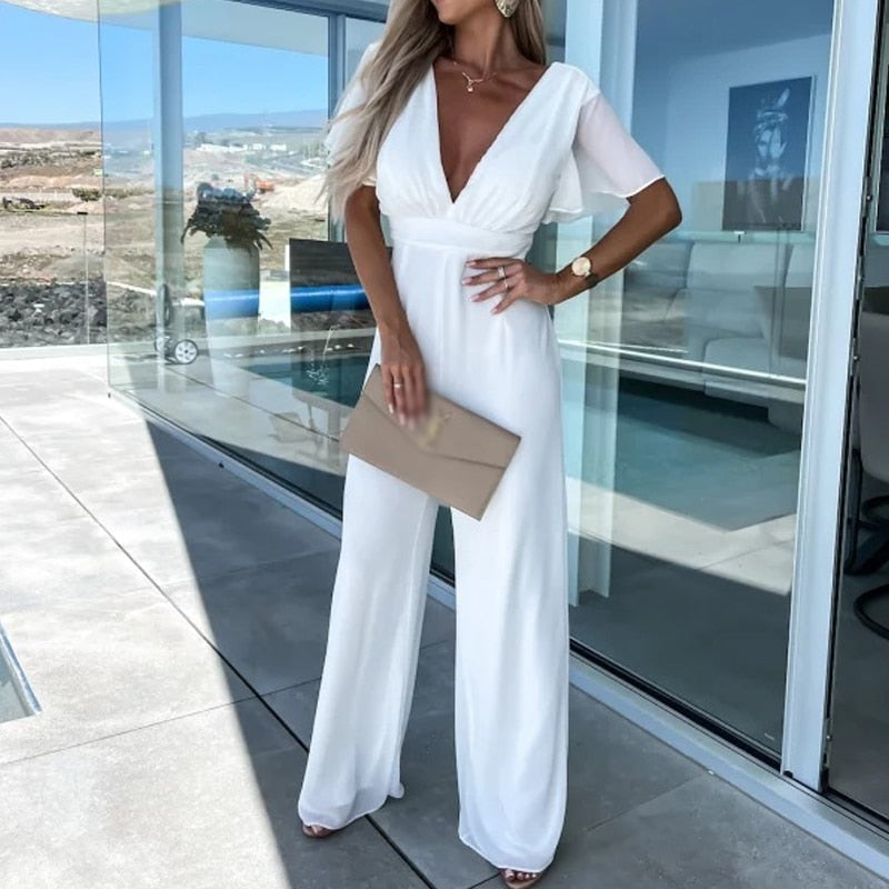 Zorine - Eleganter Jumpsuit mit weitem Bein