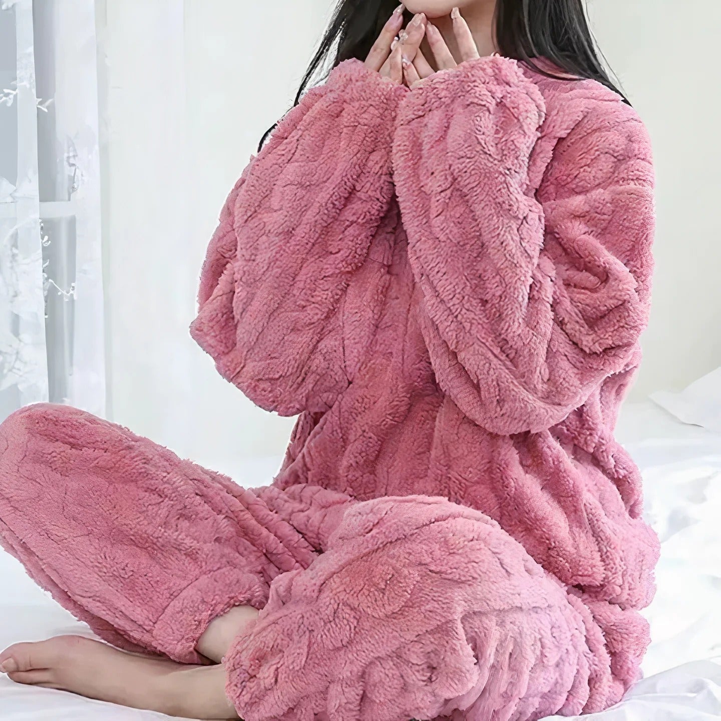 Airene - Dickes Samt-Pyjama-Set