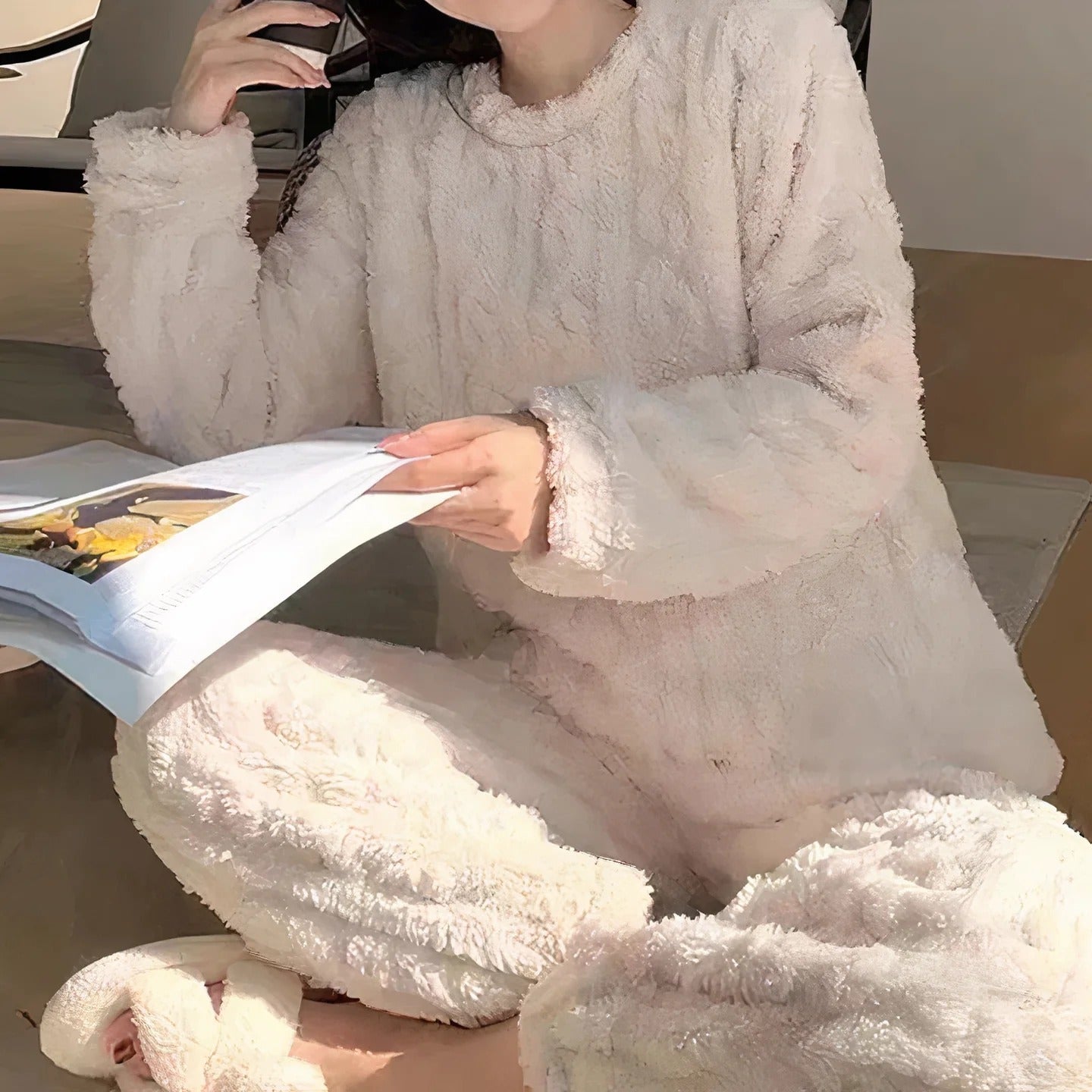 Airene - Dickes Samt-Pyjama-Set