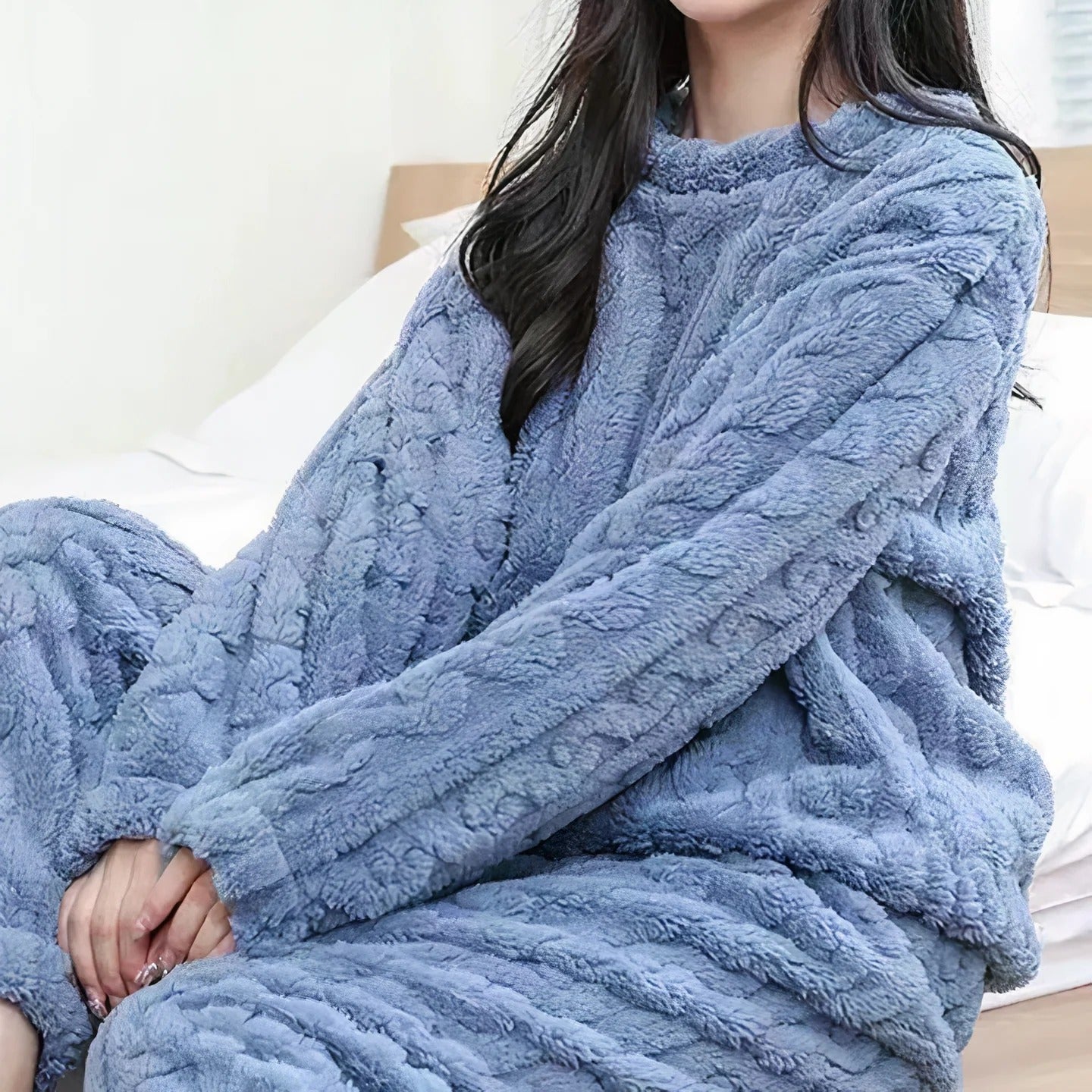 Airene - Dickes Samt-Pyjama-Set