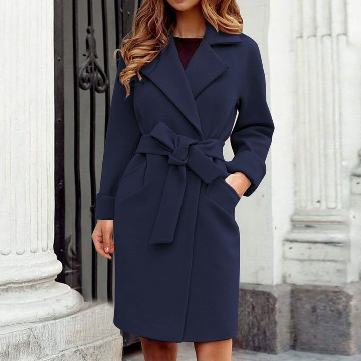 Loida - Lange Dames Trenchcoat Winterjas