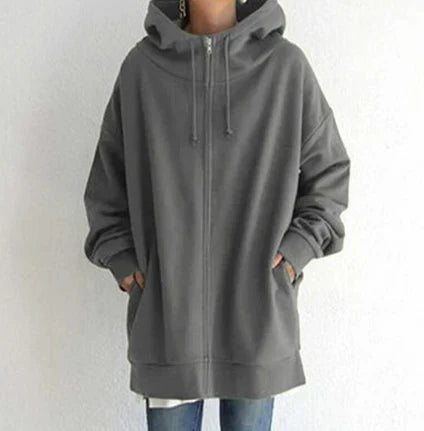 Ellah - Damen-Hoodie mit Reißverschluss für Herbst/Winter