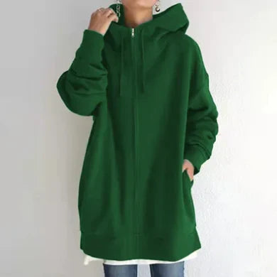 Ellah - Damen-Hoodie mit Reißverschluss für Herbst/Winter