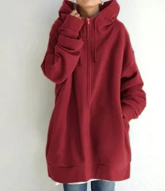 Ellah - Damen-Hoodie mit Reißverschluss für Herbst/Winter