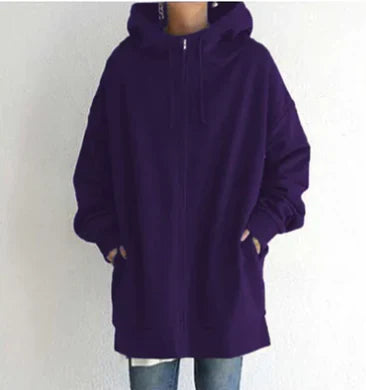 Ellah - Damen-Hoodie mit Reißverschluss für Herbst/Winter