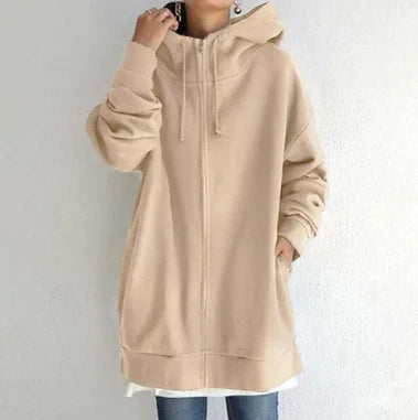 Ellah - Damen-Hoodie mit Reißverschluss für Herbst/Winter