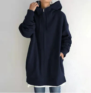 Ellah - Damen-Hoodie mit Reißverschluss für Herbst/Winter