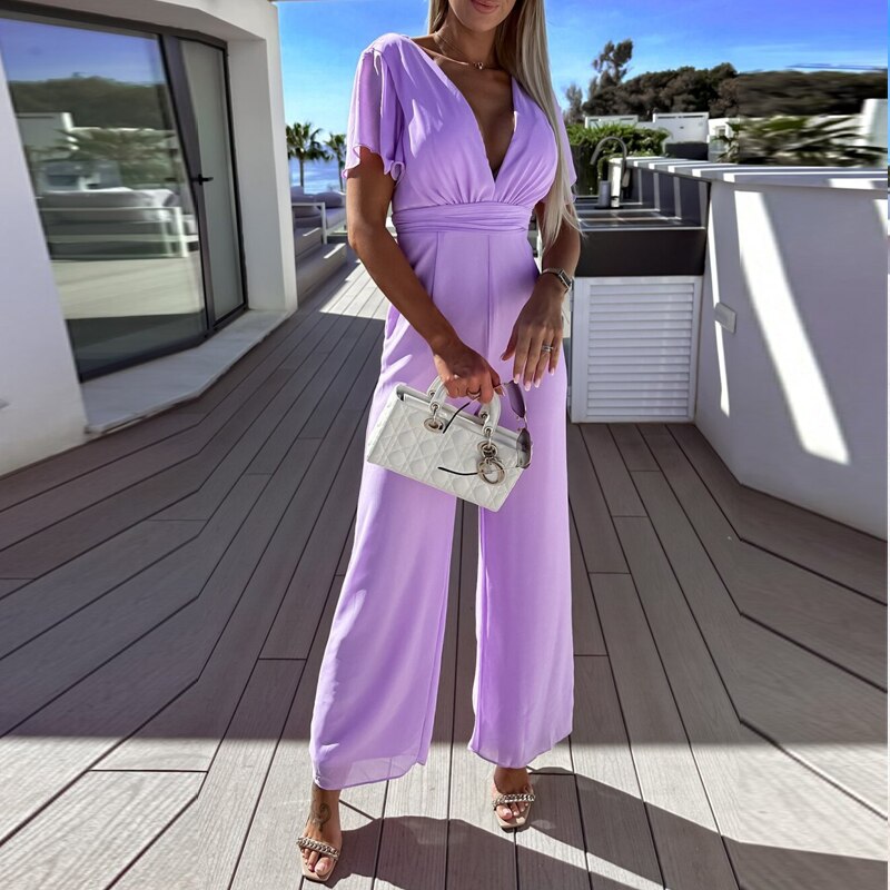 Zorine - Eleganter Jumpsuit mit weitem Bein