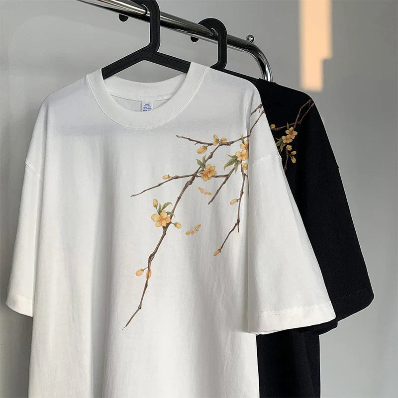 Ushasi - Sommerliches Blumenmuster T-Shirt