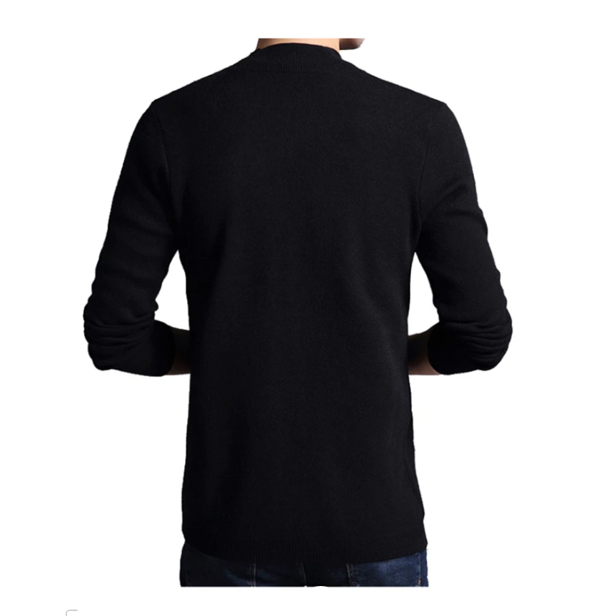 Ein Herren-Sweatshirt, das eine Jacke imitiert