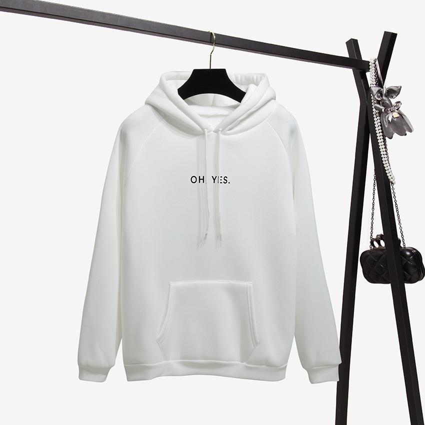 Damen-Sweatshirt mit Kapuze und Aufschrift