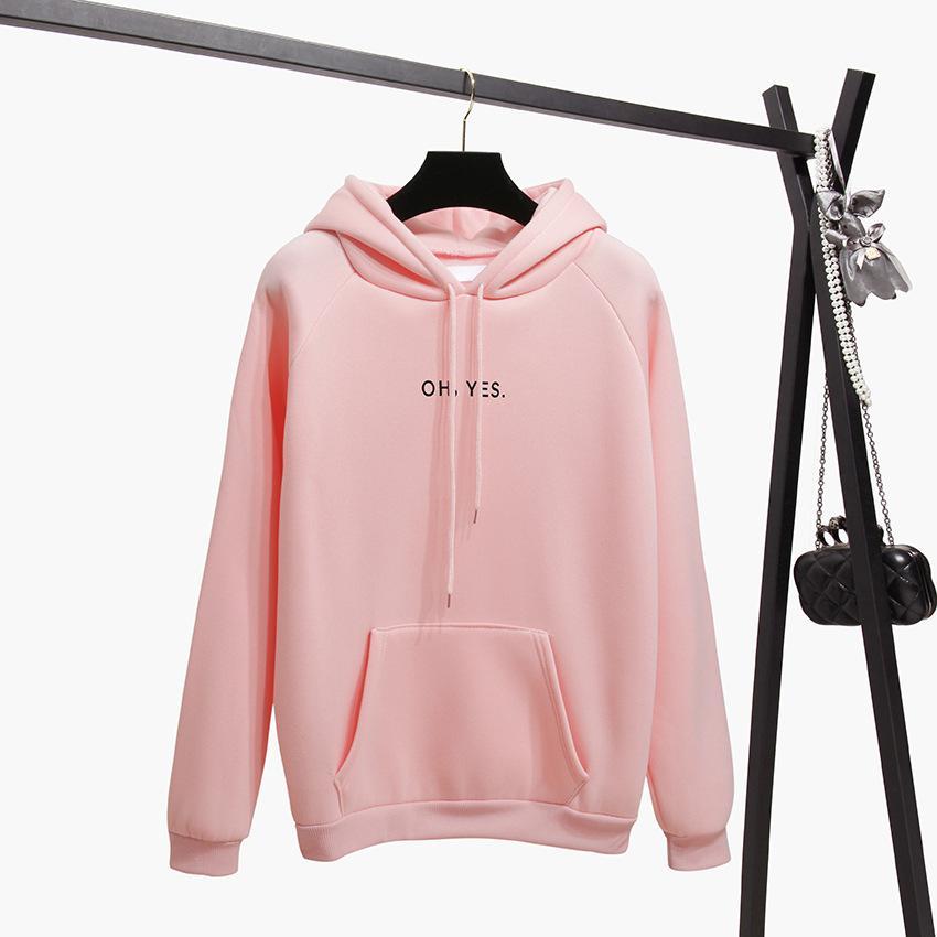 Damen-Sweatshirt mit Kapuze und Aufschrift