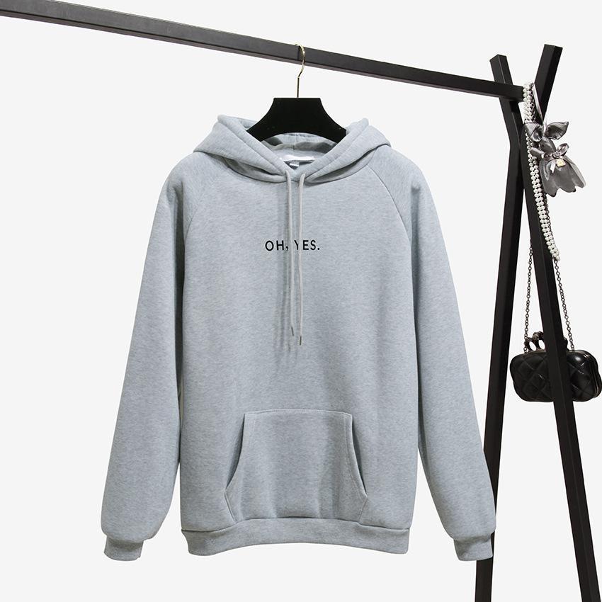 Damen-Sweatshirt mit Kapuze und Aufschrift