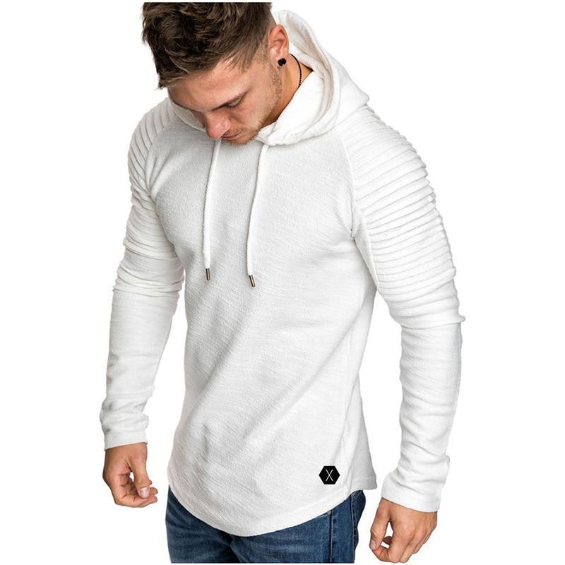 Herren-Kapuzenpullover mit Rüschen