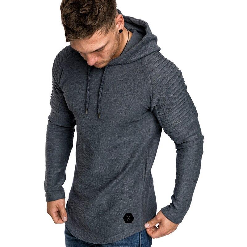 Herren-Kapuzenpullover mit Rüschen