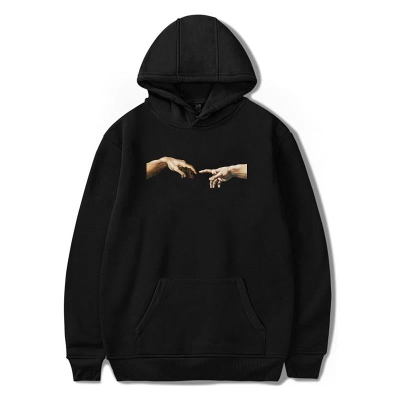 Herren-Hoodie mit Handmotiv