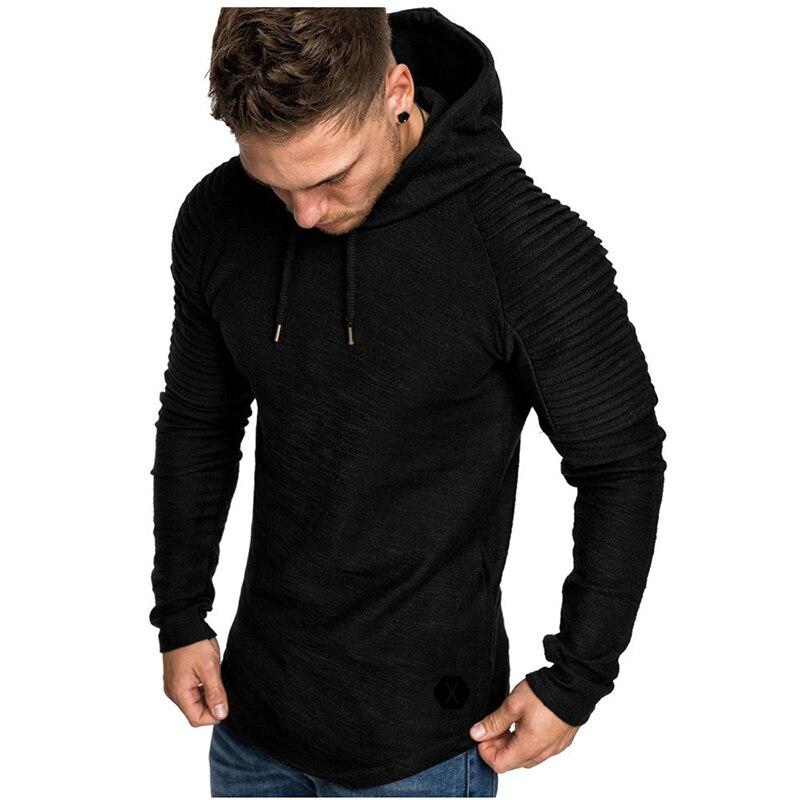 Herren-Kapuzenpullover mit Rüschen