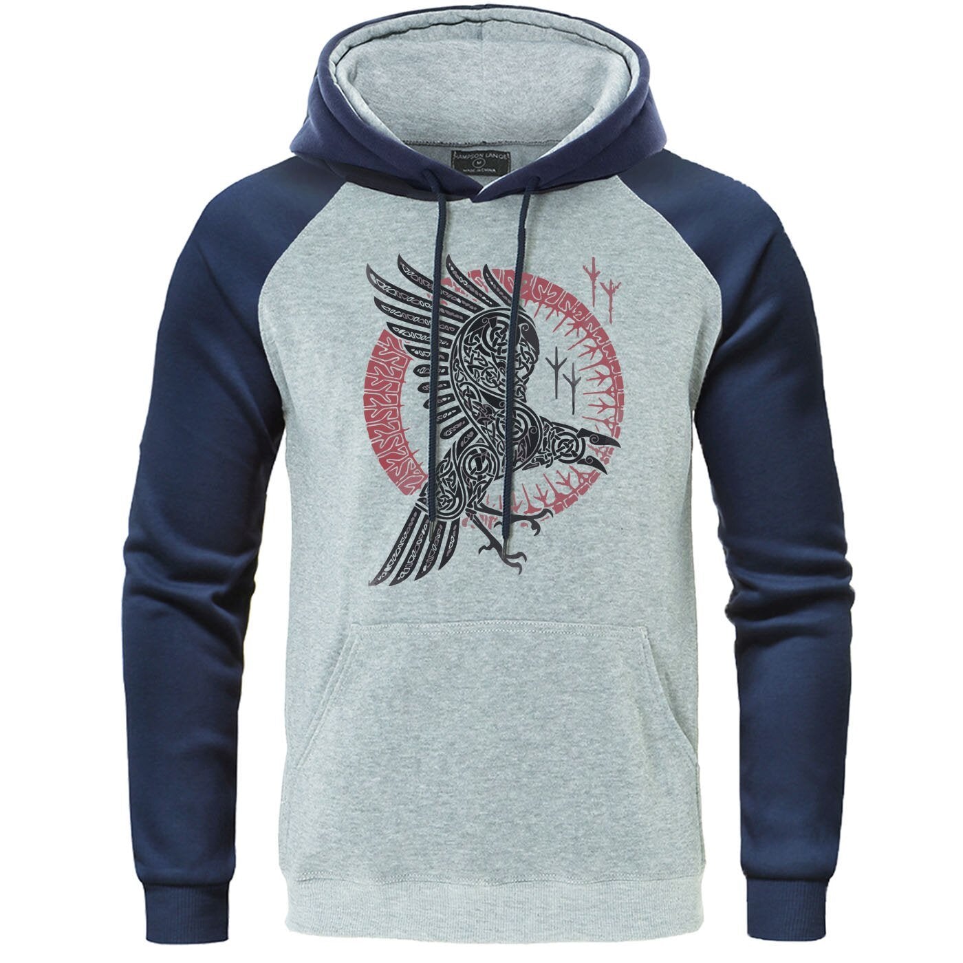 Herren-Hoodie mit Vogelmotiv