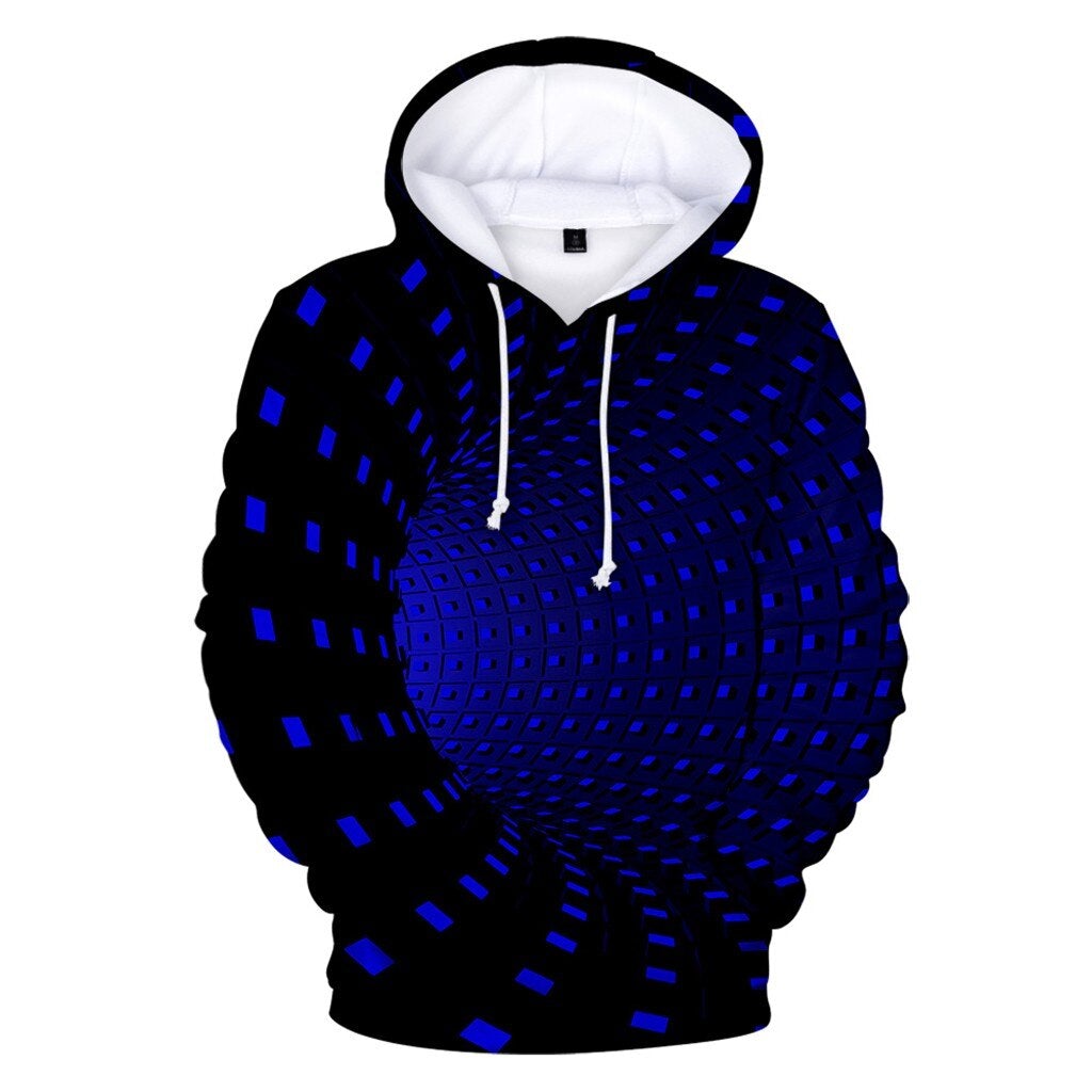 Herren-Kapuzenpullover mit 3D-Druck