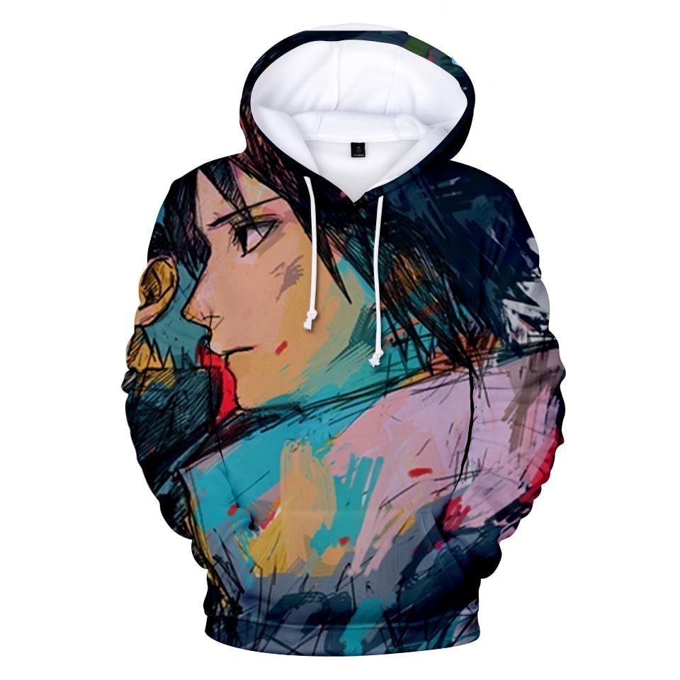 Kapuzen-Sweatshirt für Herren mit Anime-Print